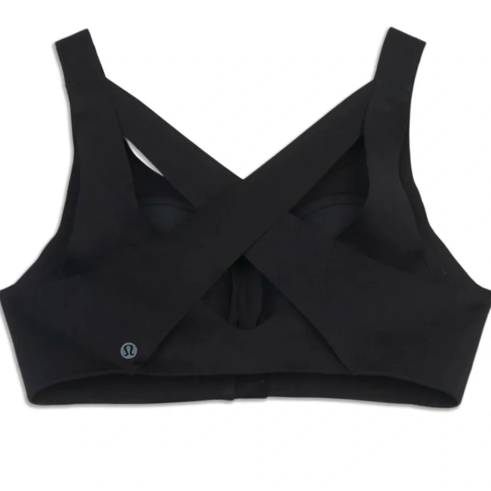 Lululemon Women’s Enlite Front Zip Closure Sports Bra 38C Black High Support - Picture 4 of 12
